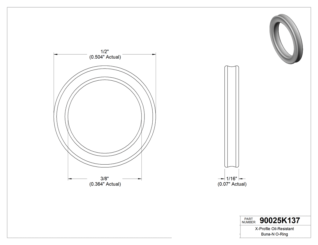 Technical drawing - 90025K137